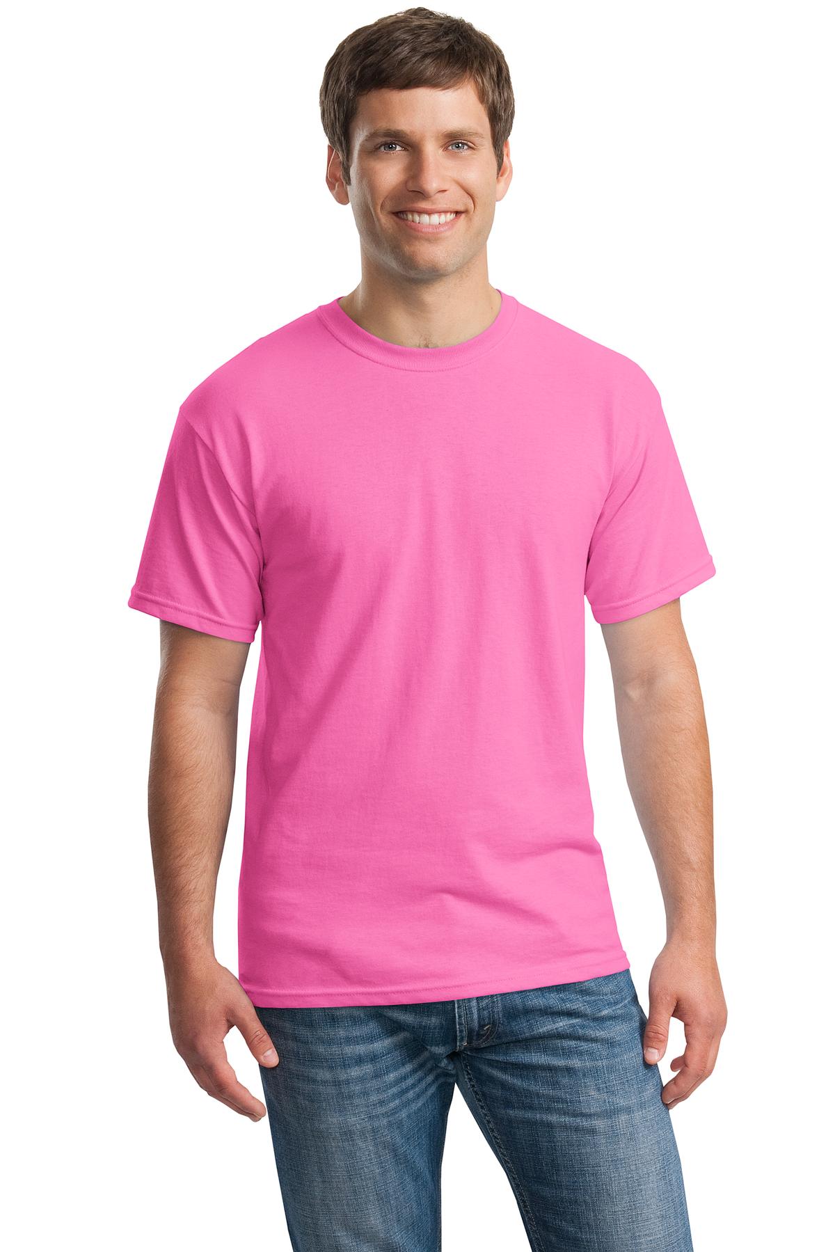 Gildan Heavy Cotton T-Shirt – 100% Cotton, Taped Neck, Classic Fit (Heather Sapphire, X-Large)
