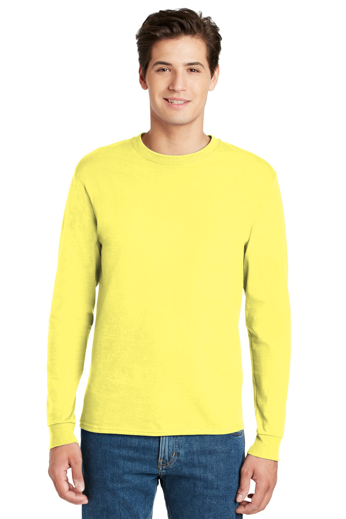 Hanes® - Authentic 100% Cotton Long Sleeve T-Shirt. 5586