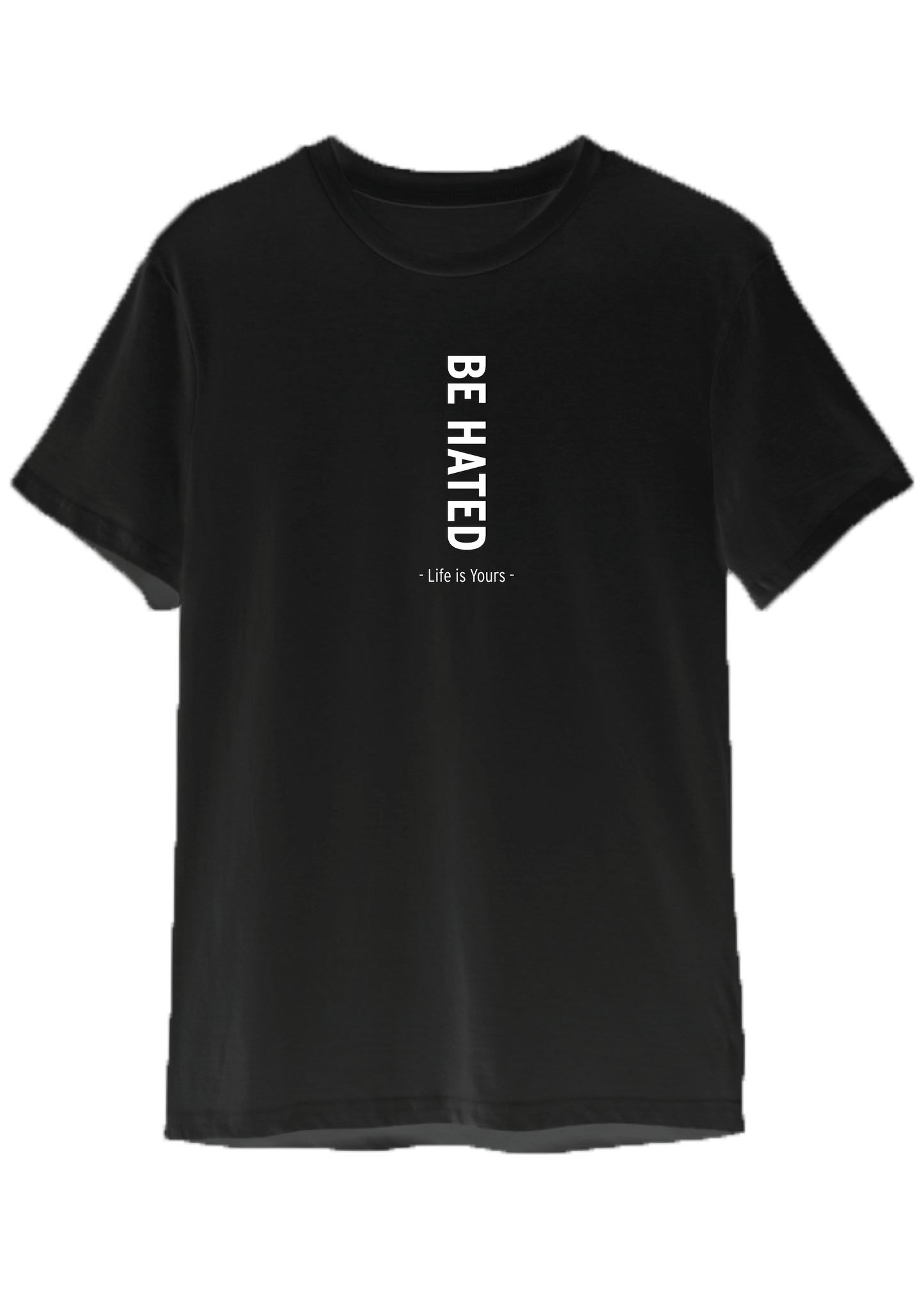 BE HATED - Vertical Print Tee