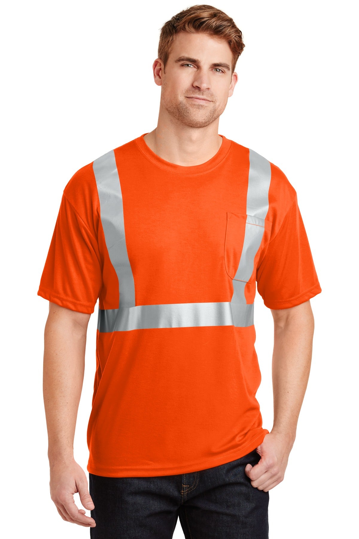 CornerStone® - ANSI 107 Class 2 Safety T-Shirt. CS401