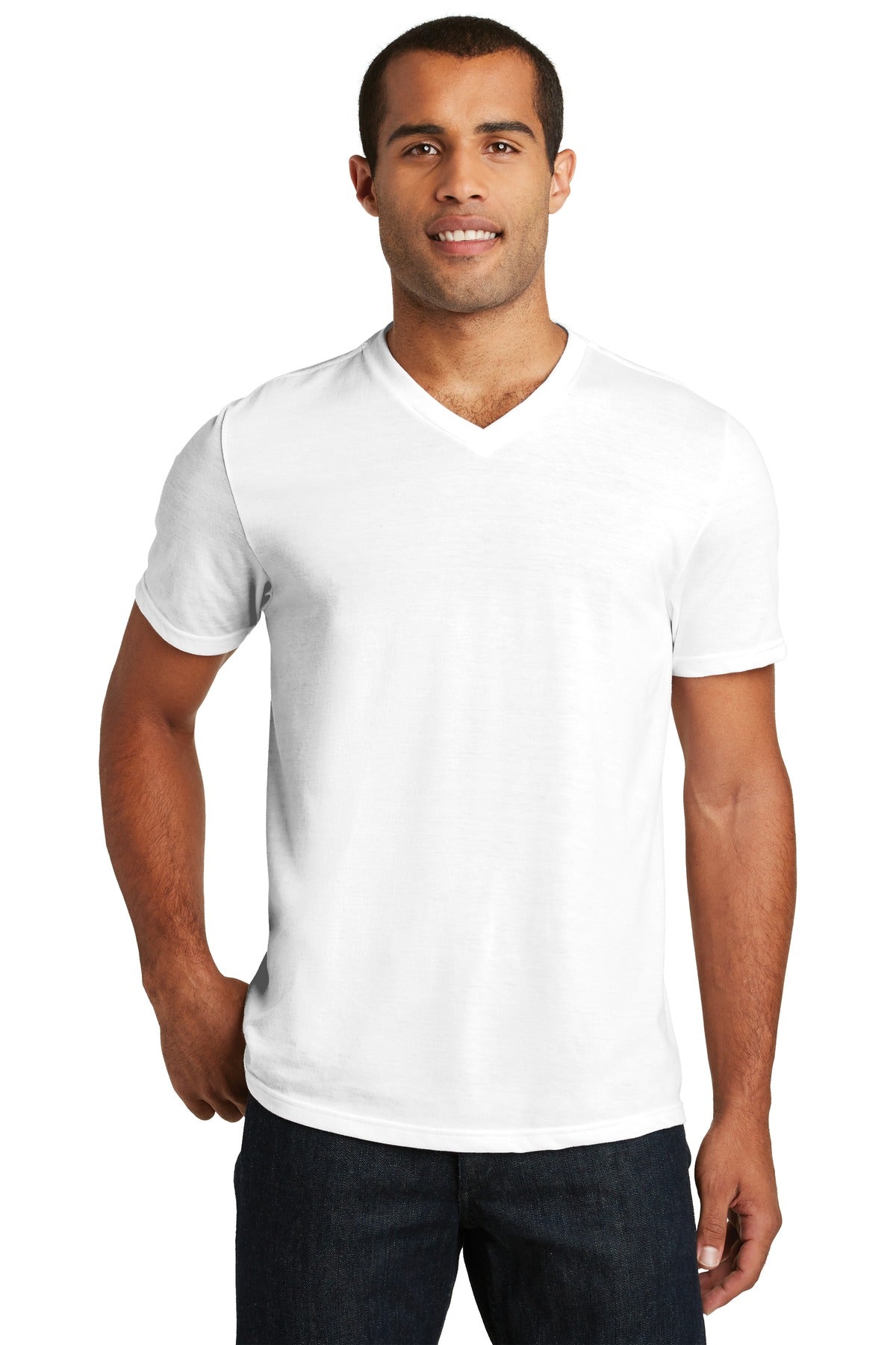 District ® Perfect Tri® V-Neck Tee. DT1350