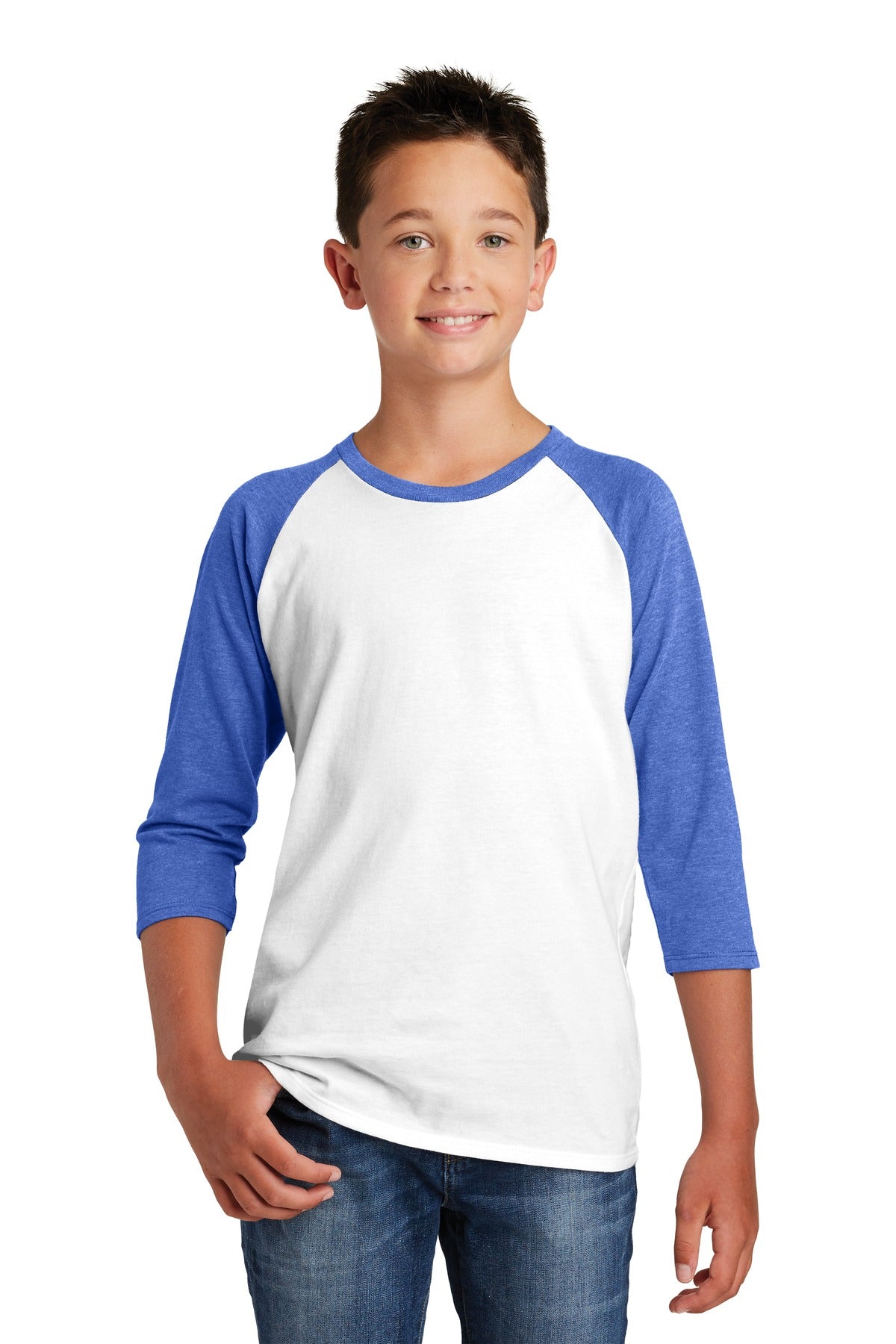 District ® Youth Very Important Tee ® 3/4-Sleeve . DT6210Y