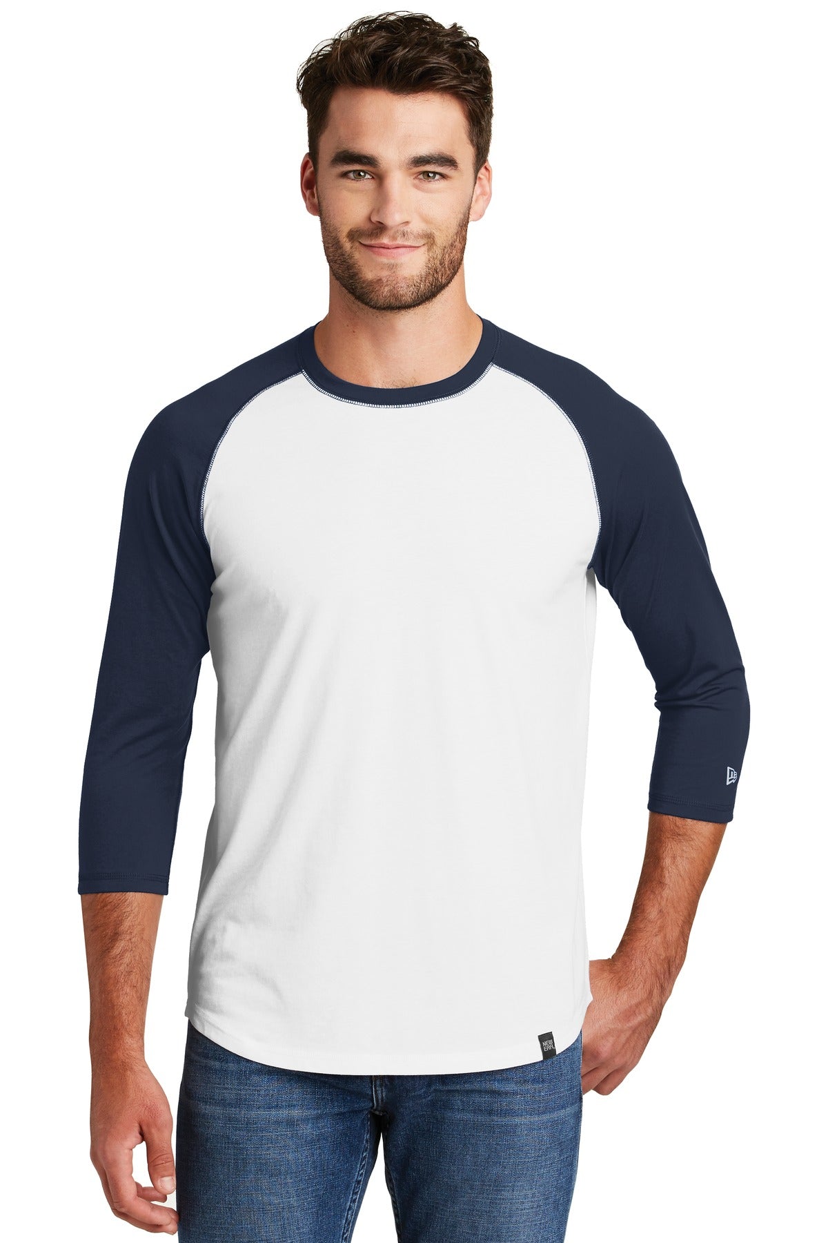 New Era ® Heritage Blend 3/4-Sleeve Baseball Raglan Tee. NEA104
