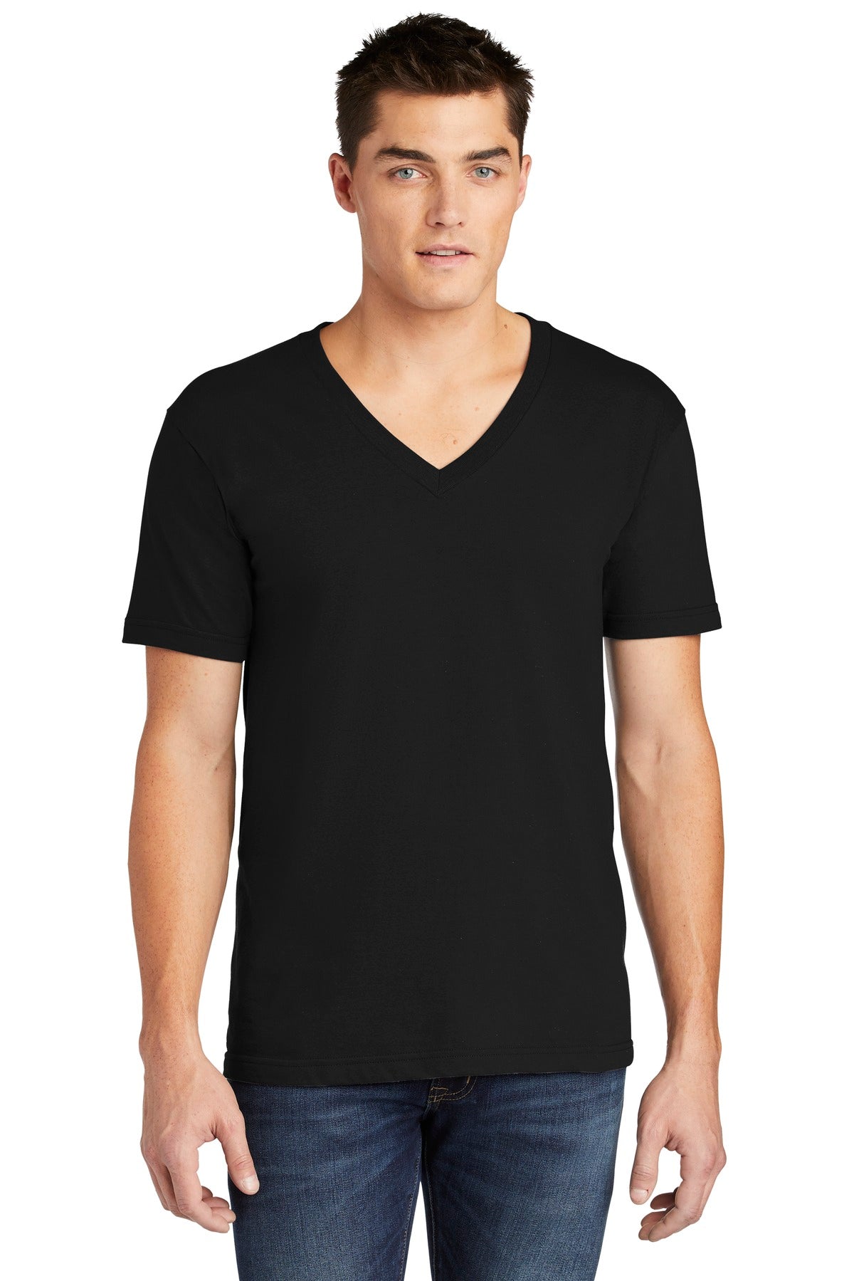 American Apparel ® Fine Jersey V-Neck T-Shirt. 2456W