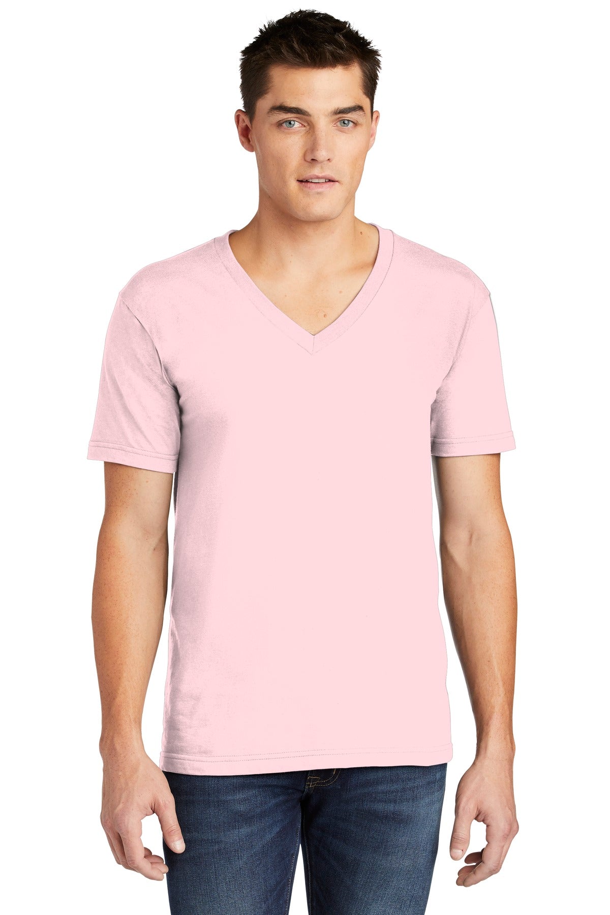 American Apparel ® Fine Jersey V-Neck T-Shirt. 2456W