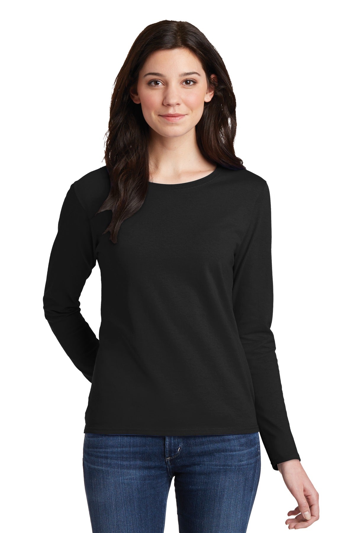 Gildan® Ladies Heavy Cotton™ 100% Cotton Long Sleeve T-Shirt. 5400L