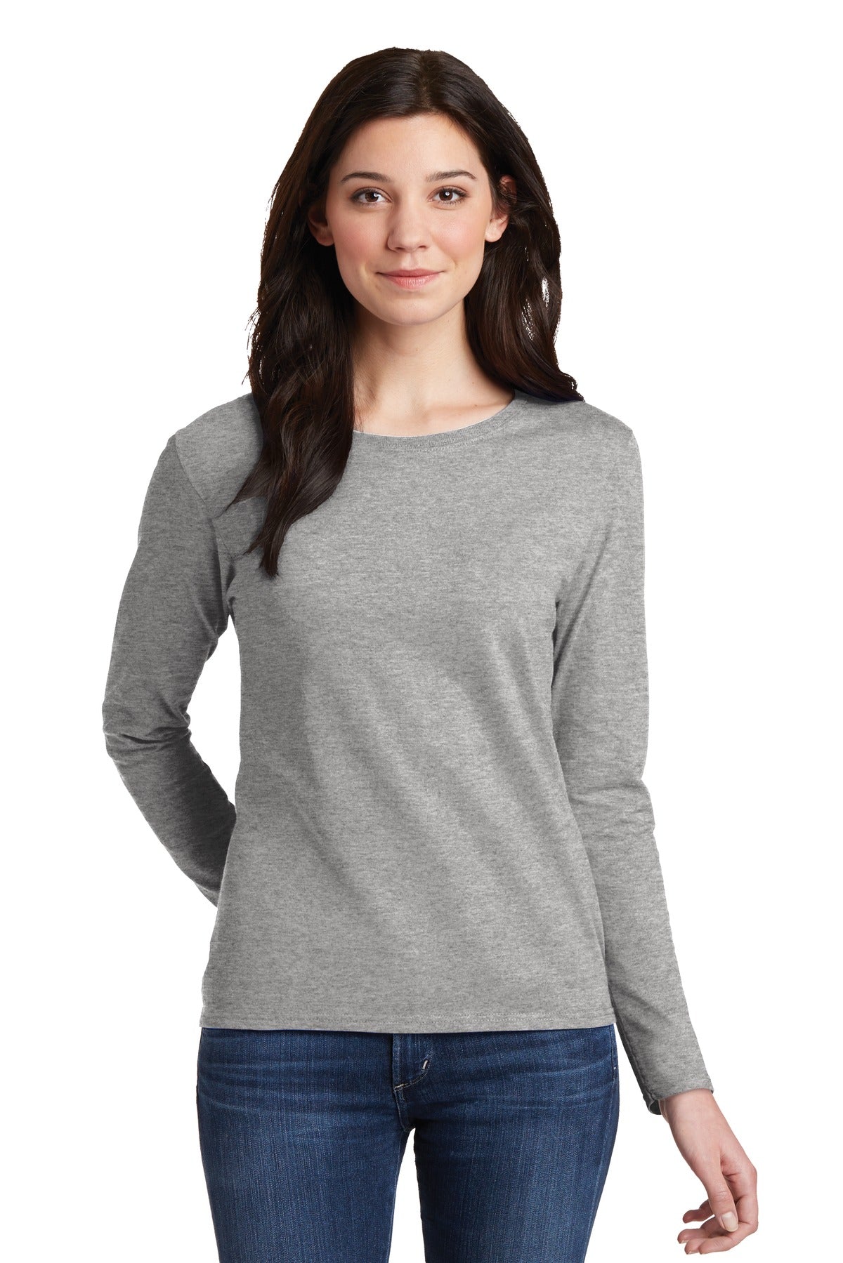 Gildan® Ladies Heavy Cotton™ 100% Cotton Long Sleeve T-Shirt. 5400L