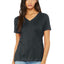 BELLA+CANVAS® Women's Relaxed Heather CVC V-Neck Tee BC6405CVC