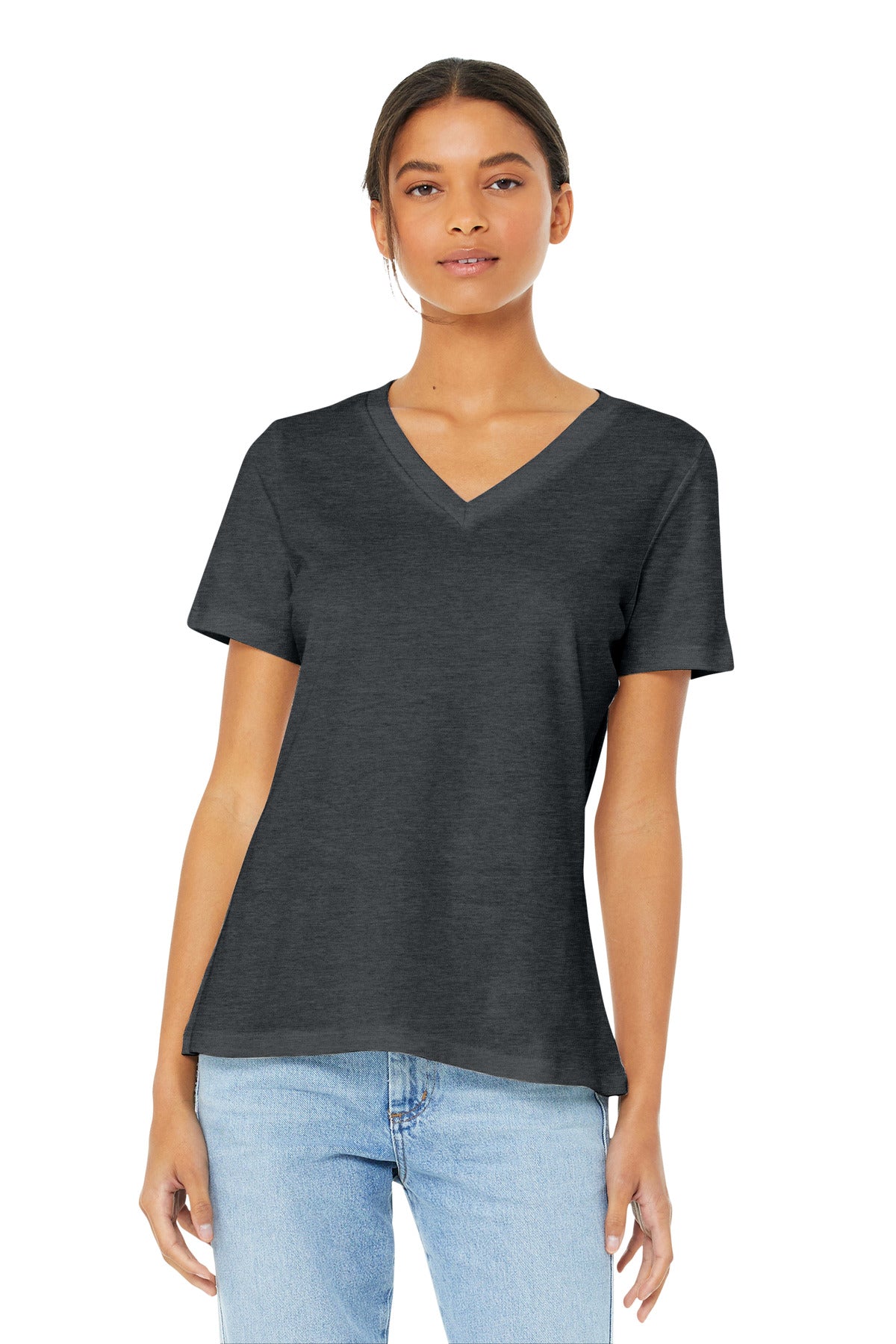 BELLA+CANVAS ® Women's Relaxed Jersey Short Sleeve V-Neck Tee. BC6405