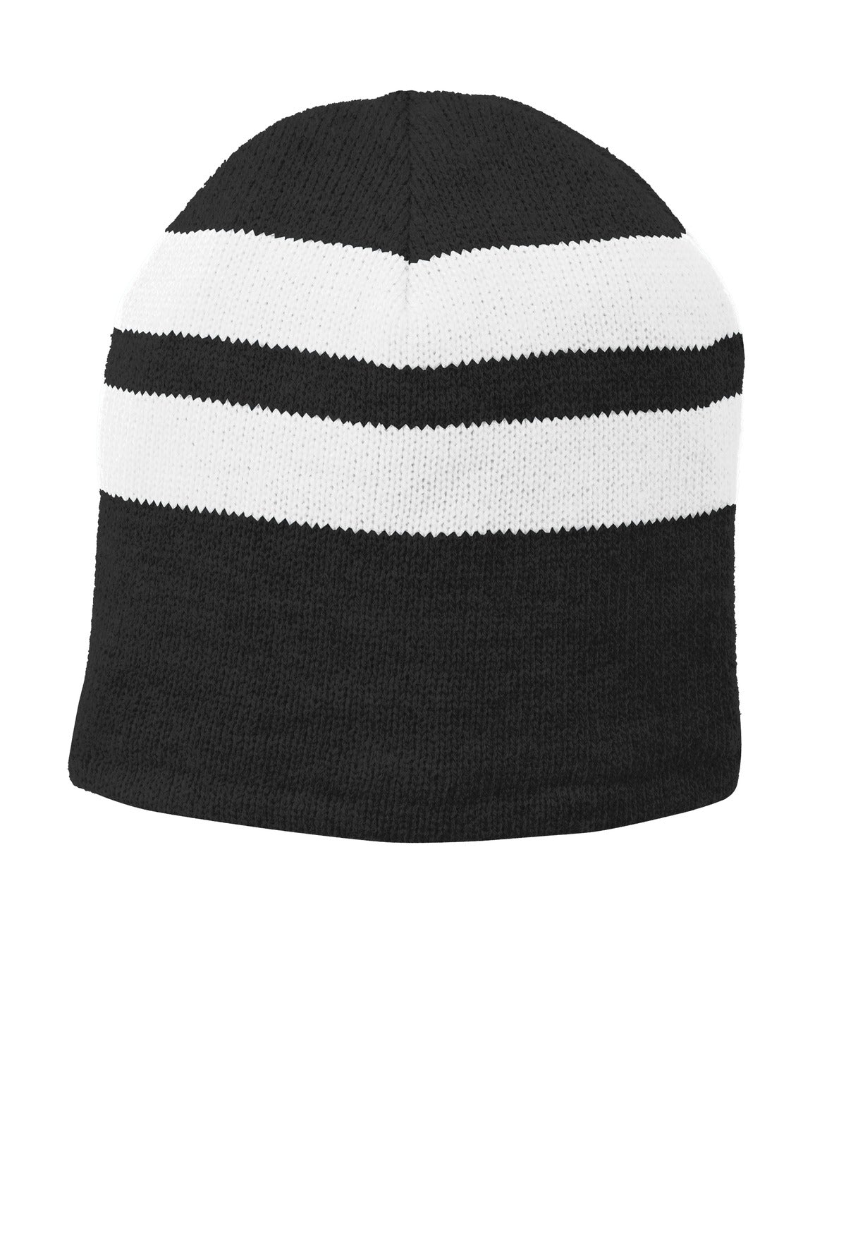 Port & Company® Fleece-Lined Striped Beanie Cap. C922