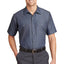 Red Kap® Short Sleeve Striped Industrial Work Shirt.  CS20