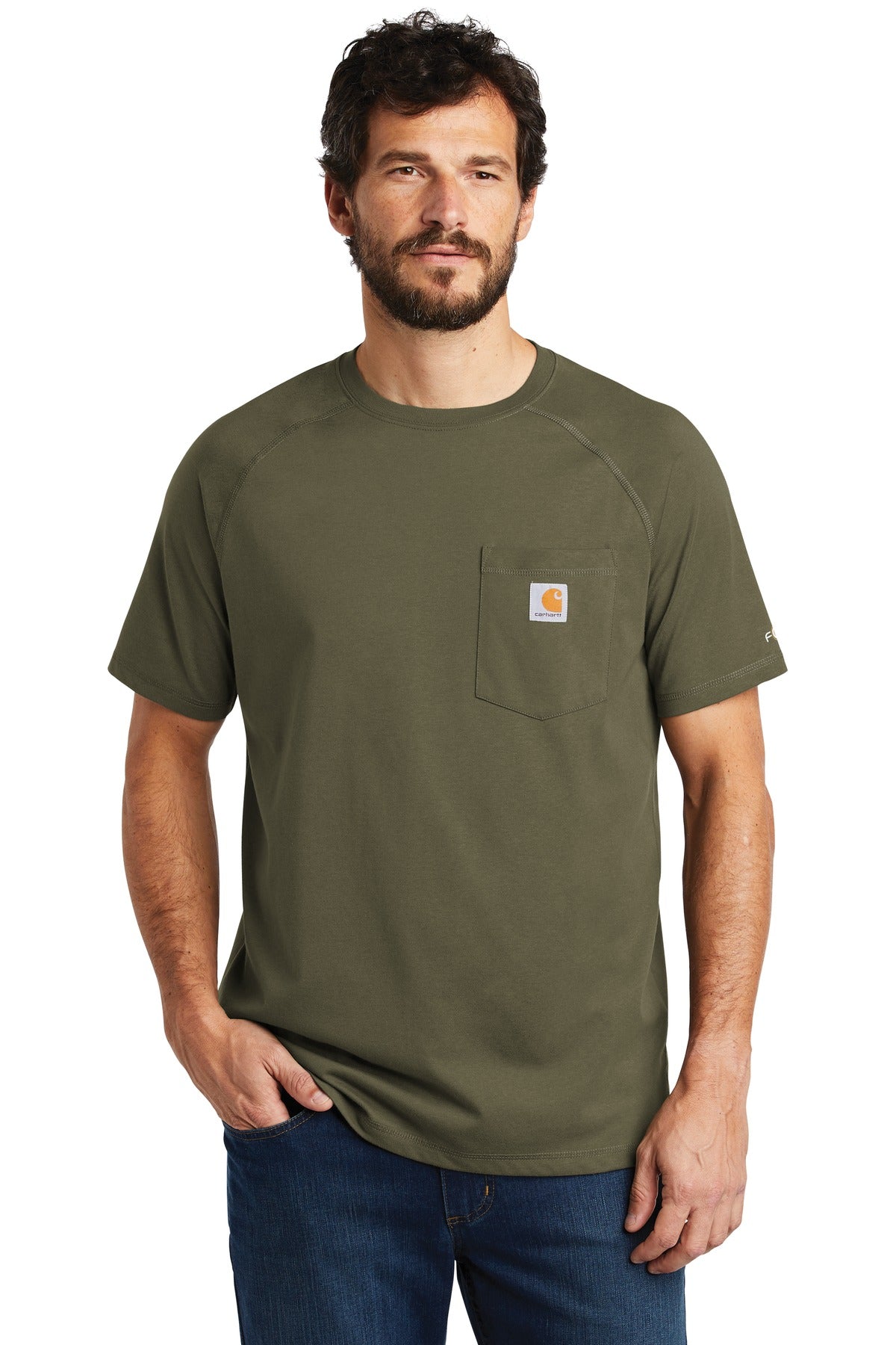 Carhartt Force ® Cotton Delmont Short Sleeve T-Shirt. CT100410