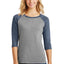 District® Women's Perfect Tri® 3/4-Sleeve Raglan. DM136L