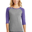 District® Women's Perfect Tri® 3/4-Sleeve Raglan. DM136L