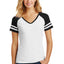 District ® Women's Game V-Neck Tee. DM476