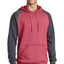District® Young Mens Lightweight Fleece Raglan Hoodie.  DT196