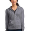 District® Women's Fitted Jersey Full-Zip Hoodie. DT2100