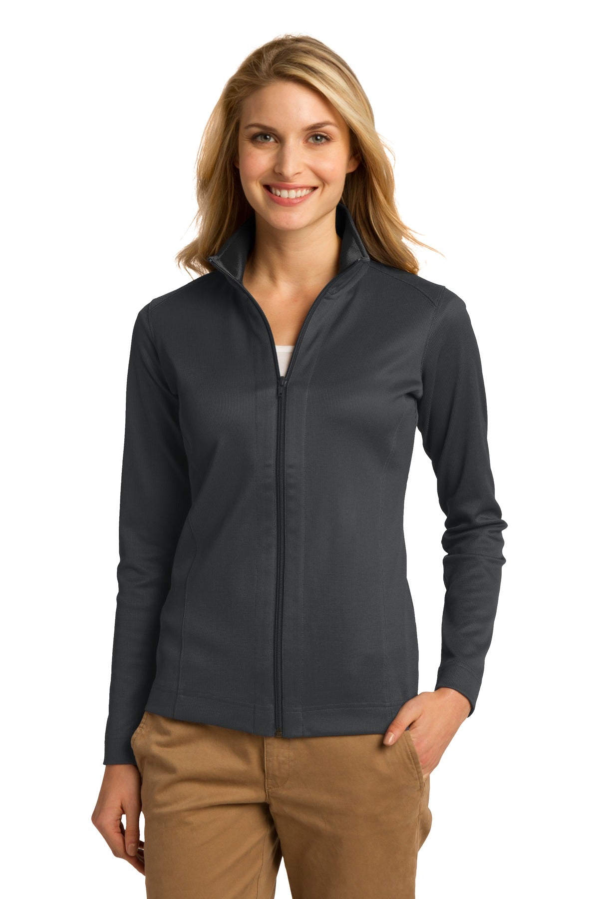 Port Authority Ladies Slub Fleece Full-Zip Jacket, Product