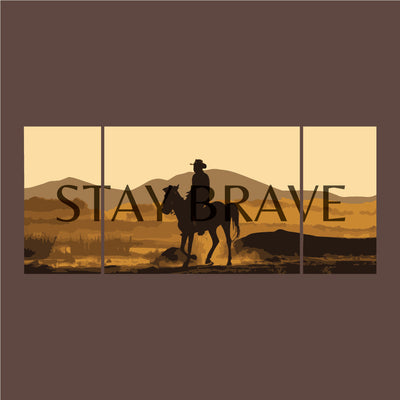 STAY BRAVE Cowboy T-shirt